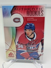 2024-25 SP Game Used Authentic Rookies Red Logan Mailloux RC #273 Canadiens