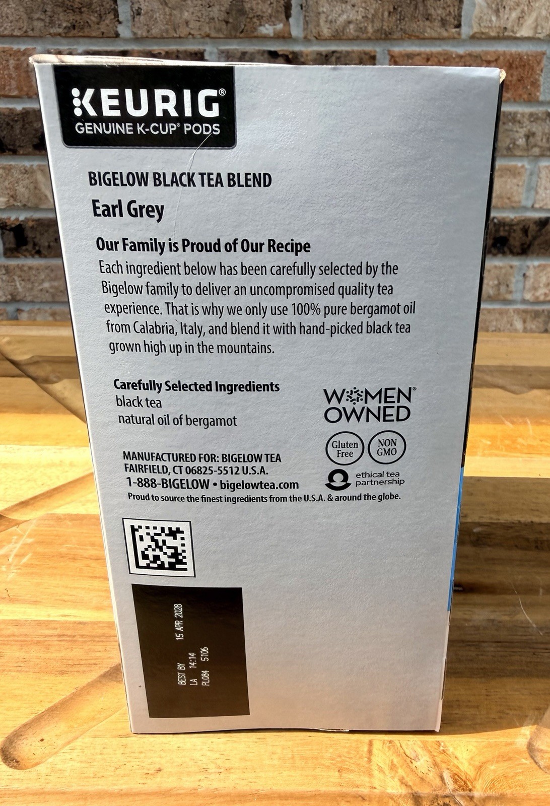 Bigelow Earl Grey Black Tea 24 to 96 Keurig K cups Apr-2028 Di$count$ on Qty