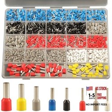 pcs AWG 22-7 Wire Ferrules Terminals Kit - 8 Types Ferrule Connectors - 1200