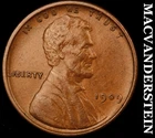1909 VDB Lincoln Wheat Cent - Scarce  High Grade  Semi-key  Better Date  #J7871