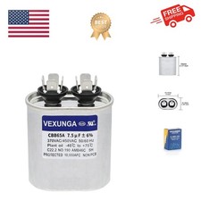 7.5uF 370/440VAC 50/60Hz Oval Run Start Capacitor 7.5 MFD 370V/440V Air Condi...