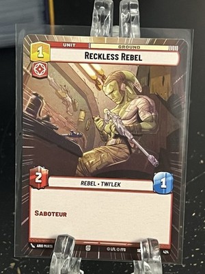Reckless Rebel    HYPERSPACE    Star Wars Unlimited   Secrets of Power   #424