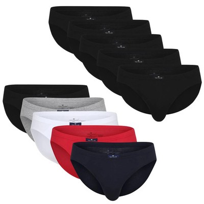 TOM TAILOR Men's Brief, Value Pack - Mini Brief, Basic, Plain
