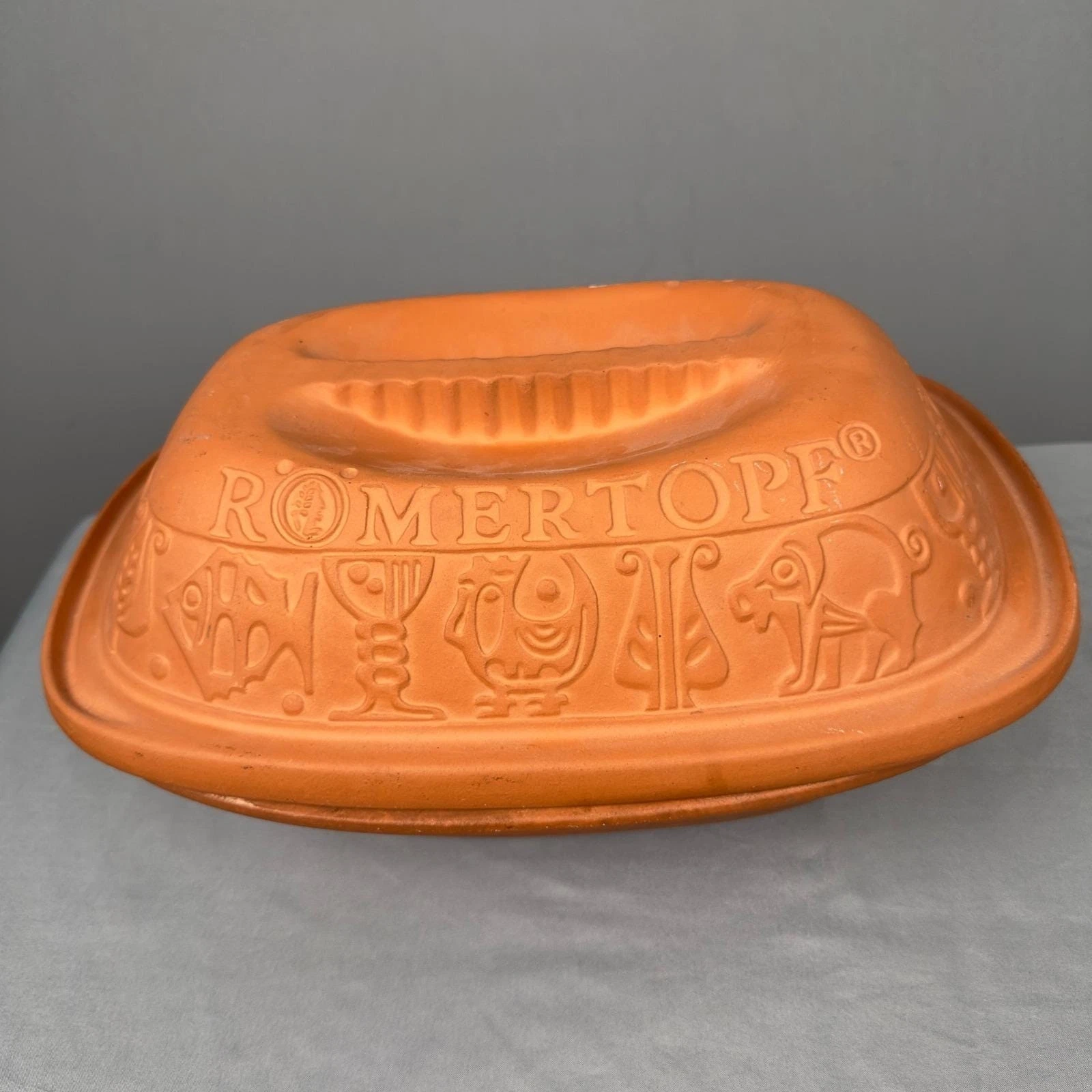 Romertopf 111 Reco Clay Baker Terracotta Roaster Lidded Casserole Dish Vintage