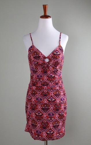 BA&SH NWT $295 Veda Sleeveless Printed Lined Mini Dress in Red Size 0 / XS