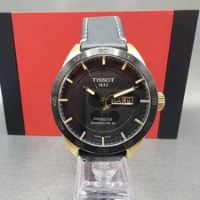 Tissot PRS 516 Powermatic 80 watch Men 42mm Black Dial Rose Gold Tone Daydate