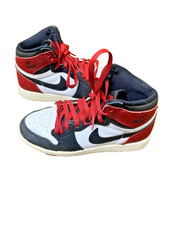 NIB Air Jordan 1 Retro High OG GS FD143-106 4Y Boys Kids White Black Red