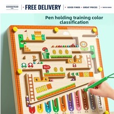 Magnetic Color and Number Maze Montessori Learning Toy for Kids Ages 3-6