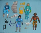 vintage THE NEW ADVENTURES OF HE-MAN figures lot Flipshot Nocturna Vizar Hydron