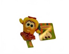 VeggieTales Laura Carrot 3.5  Plush Backpack Clip NWT