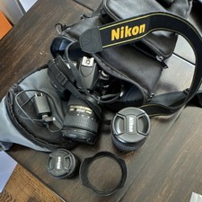 Nikon D80 Camera Bundle with DX SWM VR ED IF Lens, AF Nikkor 50mm Lens, Bag