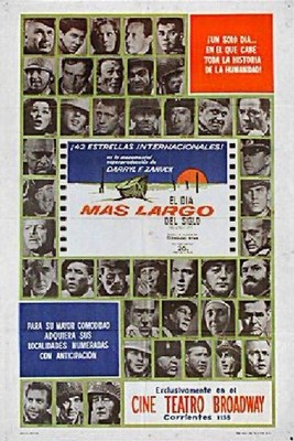 El Dia Mas Largo Del Siglo Cine Teatro Broadway Vintage Movie 12x8in Metal Sign