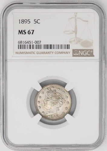 1895 Liberty Nickel 5c MS67 NGC 946944-1