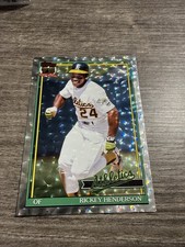2026 Topps Series 1 75th Anniversary Rickey Henderson Silver Crackle Foil A's