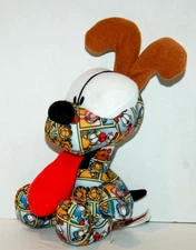 Garfield Odie Dog Plush Comic Strip Print Stuffed Animal Toy Cartoon Funnies