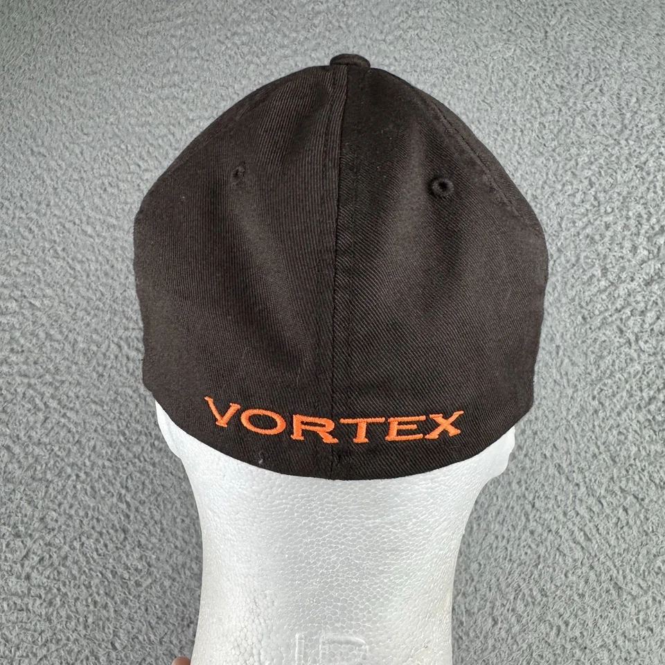 VORTEX Men's Brown Hat W Orange Logo S/m Flexfit Vortex Optics Hunting - Image 3 of 4