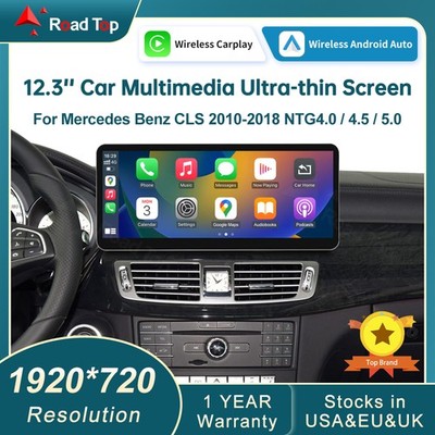12,3'' Wireless CarPlay Touchscreen Ultradünn für Mercedes Benz CLS 2010-2018