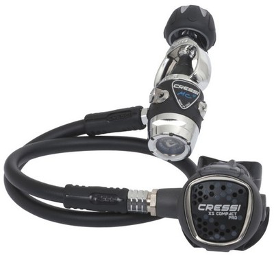 Cressi MC9 Compact Pro Regulator Package w/ Compact Octo, Mini SPG PSI Pressure