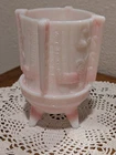 Fenton Rosalene Chou Ting Chinese Lantern Fairy Lamp Pink Slag READ DESCRIPTION