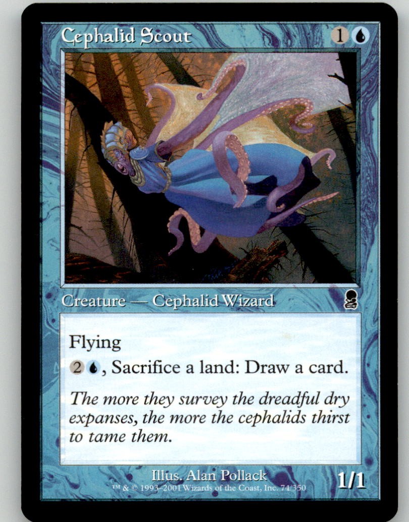 Cephalid Scout 74 Common Odyssey MTG Lightly Played