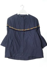 ZARA BASIC Giacca corta Donna Giacca Taglia IT 40 blu stile casual