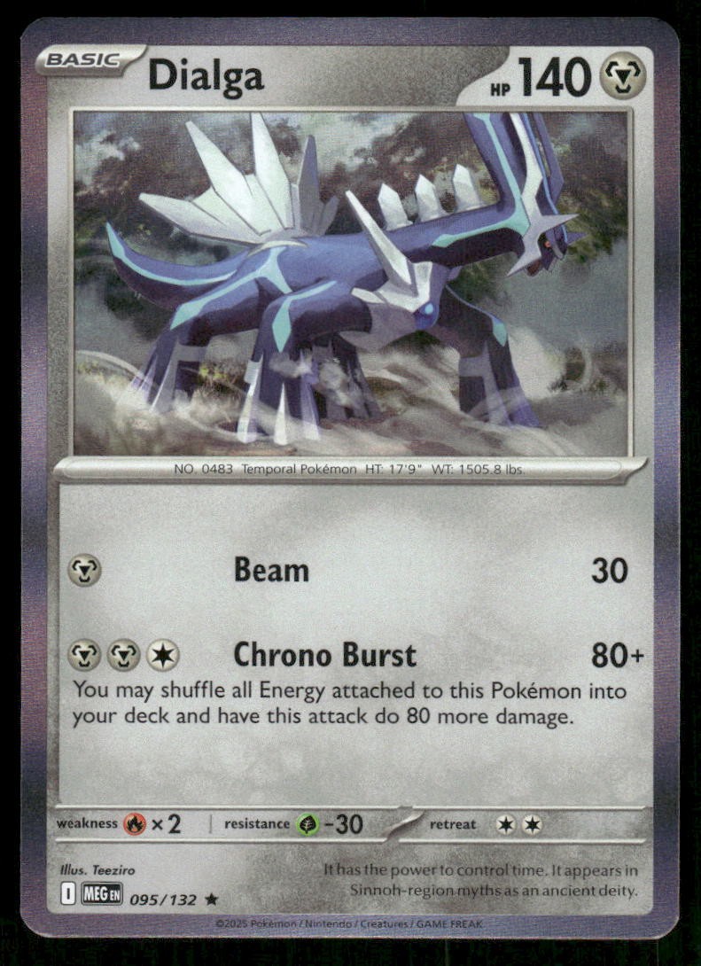 Dialga Mega Evolution [095/132] Rare Holofoil NM Pokemon