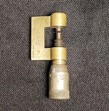Fab Suisse Machinists Watchmaker Brass Micrometer 1 - 10 Mm Made In Switzerland