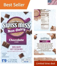 Rich Non-Dairy Chocolate Flavored Cocoa Mix with Coconut Milk - 6 Pack