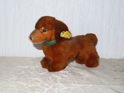 Steiff Animal Dog Dachshund! H : 12.5cm