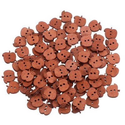 100 Pcs Knöpfe Für Mantel Holzknöpfe Bastelarbeiten Annähen Aus Naturholz