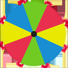 Multicolored Kids Play Parachute with 8 Handles for Indoor and Outdoor Gymnastic