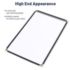 WeChef 60 Pcs Restaurant Menu Covers Holder 8.5x14" 1 Page 2 View for Bar Cafe — photo 4