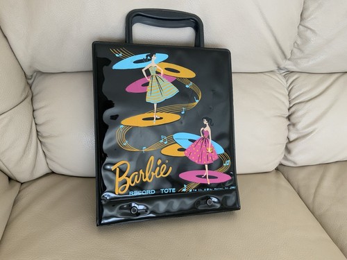 Vintage Mattel Barbie Doll Record Tote, Blank Index, Handles MINT Dated 1961 - Picture 1 of 17