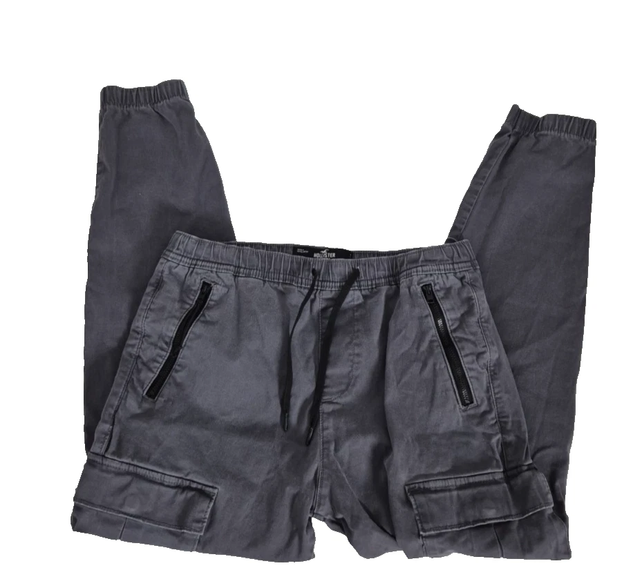 Hollister бегунов мужской маленький серый грузовой узкие Advanced эластичной сужающийся ноги - Изображение 4 из 4