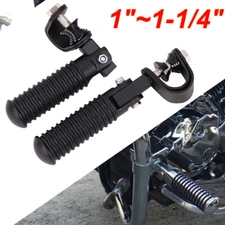 Motorcycle Black Folding Highway Foot Pegs For Harley Street Glide FLHX Touring