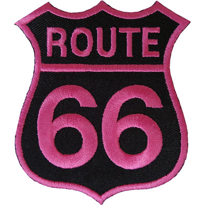 Route 66 Aufbügeln Aufnähen Besticktes Abzeichen Motorrad Motorrad Biker USA