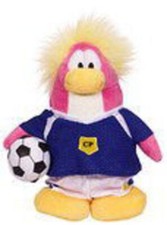 NEW Club Penguin Series 8 SOCCER GIRL Gold Coin