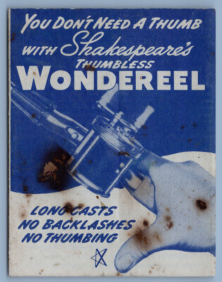 1940's Shakespeare Wondereel Fishing Reel Manual Parts List | eBay