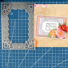Metal Cutting Dies Rectangle Frame Scrapbooking Card Embossing Stencils Crafts