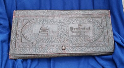 Antique PRUDENTIAL INSURANCE COMPANY Cemetery Goth Halloween  Document Holder
