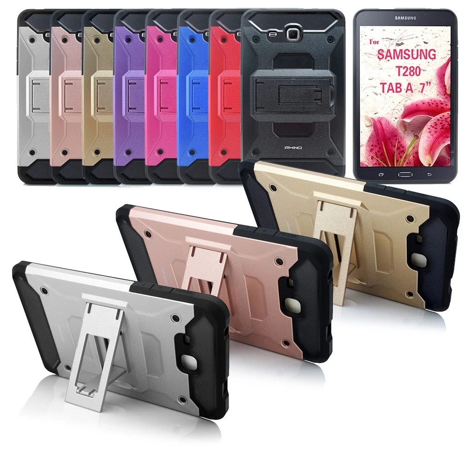 Funda rígida con soporte a prueba de sacudidas para tablet Samsung Galaxy Tab A 7,0" (2016) T280 Foto 3 de 4