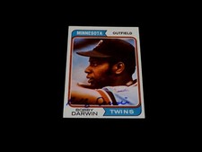 Bobby Darwin 1974 Topps Baseball Autographed Minnesota Twins Card #527 '70s Auto