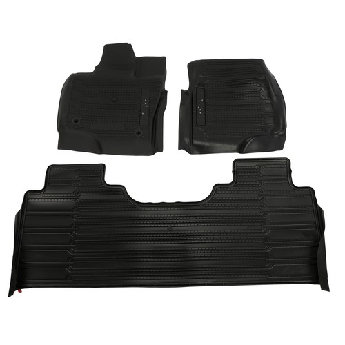 FORD F150 Crew Cab 3Piece Tray Style Floor Liners Mats Lux Storage Box