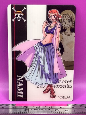 Nami 34 One Piece King of Pirates Gummy Card 2002 BANDAI TCG