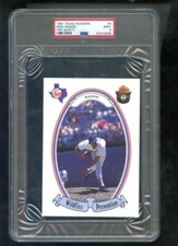 1987 Texas Rangers Wildfire Prevention Fire Safety #4 Mike Mason PSA 9 Card MINT