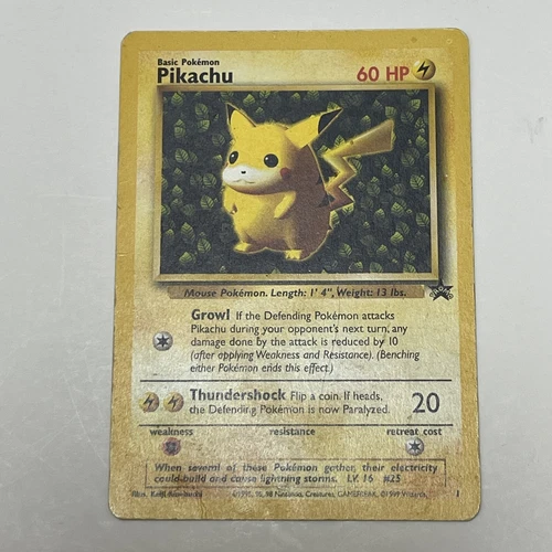 Ivy Pikachu #1 - Black Star Promo - WoTC Pokemon Card - LP