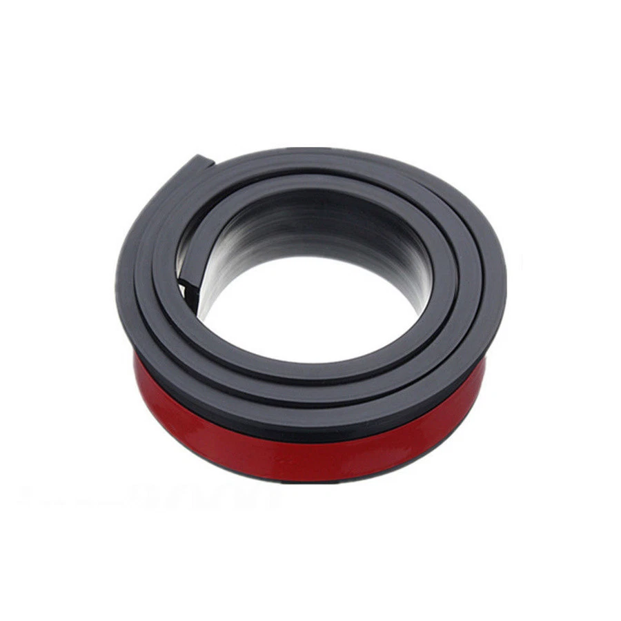 2 Piezas 3.8cm/1.5M Guardabarros Coche Llamaradas Extensión Ruedas Cejas Goma Protector Labio Foto 3 de 4