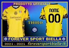TERZA MAGLIA INTER THIRD GIALLA 2024/2025 UFFICIALE NEUTRA oppure PERSONALIZZATA