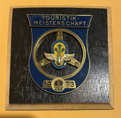 Badge auto car German Rally Tour Club Grille plaque ADAC #2150 OAMTC