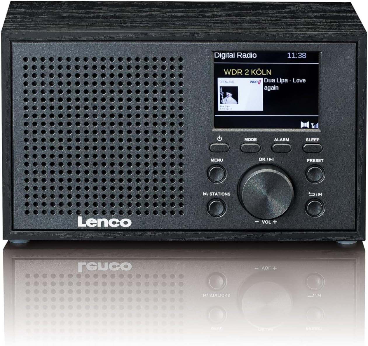 Lenco ODR-160BK Radio DAB+/FM Bluetooth – 35W RMS, Impermeabile IPX5, Batteria 20 Ore, Power Bank